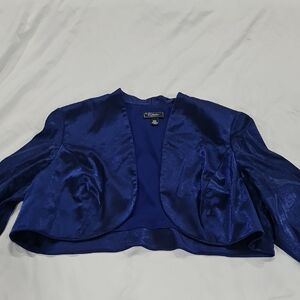 Dress Barn women's size 22W cover up 3/4 sleeve blue